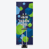 Lofaris Custom Logo S Shaped Banner Stand With Display Shelves